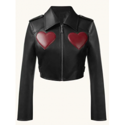 Liv Morgan WWE Raw 2025 Red Hearts Leather Jacket